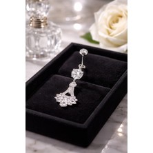 Begonia Accessories 316L Cerrahi Çelik Göbek Piercing Zirkon Taşlı – 2026 Fashion Premium Seri Belly Button Piercing – Kararma Yapmaz, Alerji Karşıtı, Paslanmaz Çelik Göbek Küpesi – Kadın Trend Takı - GP42