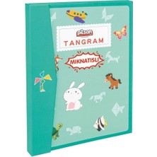 Aesco Çocuk 03 569 Ahşap Manyetik Tangram -Pilsan Oyuncak