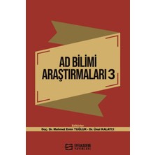 Efe Akademi Yayınları Ad Bilimi Araştırmaları 3