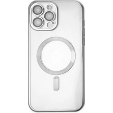 Mey İthalat Mey Ithalat®  iPhone 13 Pro Kılıf Kross Magneticsafe Kapak - Gümüş