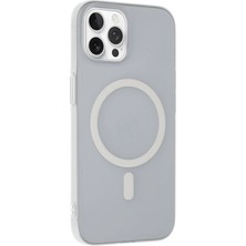 Mey İthalat Mey Ithalat®  iPhone 14 Pro Max Tuna Pc Slim Magsafe Kapak - Şeffaf