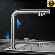 OEM Mutfak Evye Bataryası Pencere Önü Asönsörlü Su Arıtma Çıkışlı Spiralli Yeni Sistem Mat Siyah Ithal