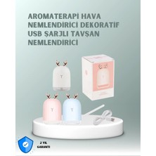 200 ml Tavşan Kulaklı Ultrasonik Hava Nemlendirici ve Gece Lambası Nemere