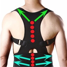 Allians Dik Duruş Korsesi Unisex Siyah Bel Destek ve Postür Düzenleyici