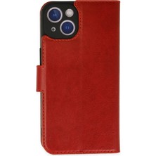 Mey İthalat Mey Ithalat®  iPhone 14 Plus Kılıf Trend S Plus Kapaklı Kılıf - Kırmızı