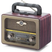 Bluetooth Nostaljik Hoparlör Fm 23.5 x 12 x 19 cm NS8073BT Nemere