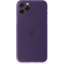 Mey İthalat Mey Ithalat®  iPhone 11 Pro Max Kılıf Pp Ultra Ince Kapak - Mor
