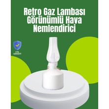 USB Şarjlı Retro Gaz Lambası Hava Nemlendirici LED Atmosfer Işıklı Nemere