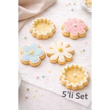 Juli Çiçek Kurabiye Kalıbı 5’li Set