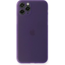 Mey İthalat Mey Ithalat®  iPhone 11 Pro Kılıf Pp Ultra Ince Kapak - Mor