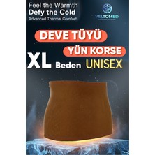 Allians Xl Unisex Deve Tüyü Yün Bel Korsesi, Rahat ve Şık Destek