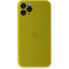 Mey İthalat Mey Ithalat®  iPhone 11 Pro Kılıf Pp Ultra Ince Kapak - Sarı