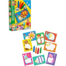 Aesco Eğitici Çocuk Ilk Boyama Kalemlerim ve Hayvan Kartları