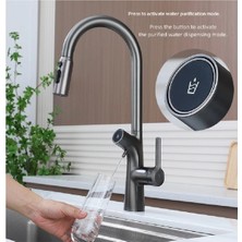 OEM Mutfak Evye Bataryası Bas Çek Su Arıtma Çıkışlı 3 Fonksiyon Fiskiye Spiralli 7 Yıl Garantili Ithal