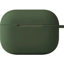 Mey İthalat Mey Ithalat®  Airpods Pro 2 (2.nesil) Hang Kılıf - Koyu Yeşil