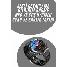 Akıllı Saat Yeni Model Sesli Asistan Bildirim Görme Bluetooth Bağlantılı Müzik Dinleme Nemere