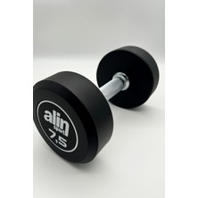 Alin Sport 7,5 kg Kauçuk Kaplı Profesyonel Olimpik Dumbbell ( Dambıl ) - Beyaz Alin