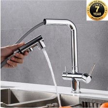 OEM Mutfak Evye Bataryası Dual Flow Su Arıtma Çıkışlı Spiralli Fiskiyeli 7 Yıl Garantili Ithal