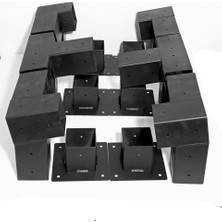 Pergola Çardak Sundurma Garaj Kışbahçesi Icin Metal 90X90X2.5MM _12 Parca Montaj Setiçatı Kısmı 15 Derece Acılı