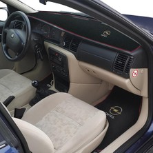 Ulus Tekstil Opel Vectra B Kasa ( 1995 - 2002 ) Torpido Konsol Koruma Halısı 5’li Siyah Oto Halı Paspas Takım Set