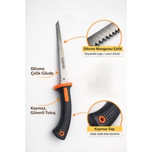 170 mm Alçıpan Testeresi | Manganez Çelik Dövme El Testeresi, Kaymaz Sap