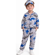 Modaplaza Erkek Çocuk Dinazor Baskılı Pijama Takım