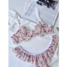 Nivolia Douce Tül Fırfırlı Bralet Sütyen Takımı