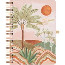 Hype Store Akademik Ajanda 17X24 cm Spiralli 24/25 Marakeş Palmiye