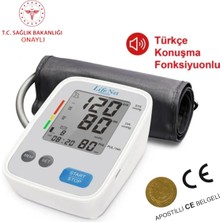 Allians Türkçe Konuşan Pilli ve USB Bağlantılı Dijital Üst Koldan Tansiyon Aleti