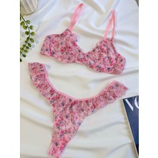 Nivolia Douce Tül Fırfırlı Bralet Sütyen Takımı
