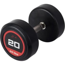 313 Sport 20 kg Kauçuk Kaplı Profesyonel Olimpik Dumbbell ( Dambıl )