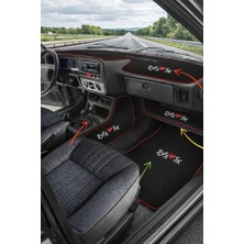 Ulus Tekstil Tofaş Şahin Doğan Kartal ( Yüksek ) Oto Halı Paspas Seti - Torpido Konsol Koruma Seti Full Takım Set