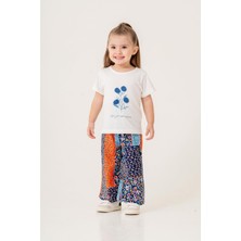 Chicsy Baby Tatlı Çiçek Desenli Oversize Rahat Kesim Kız Bebek Takımı