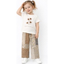 Chicsy Baby Tatlı Çiçek Desenli Oversize Rahat Kesim Kız Bebek Takımı