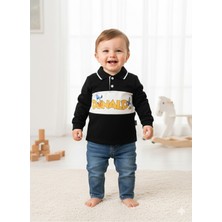 Kidex’s Baby Erkek Bebek Gömlek Kısa Kollu Pantolon Ikili Takım Donald Baskılı Ördekli %100 Pamuklu