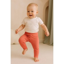 Chicsy Baby Unisex Bebek Düz Renkli Organik Kumaş Tayt Ilkbahar Yazlık 3-12 Ay