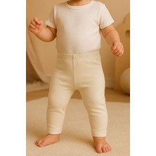 Chicsy Baby Unisex Bebek Düz Renkli Organik Kumaş Tayt Ilkbahar Yazlık 3-12 Ay