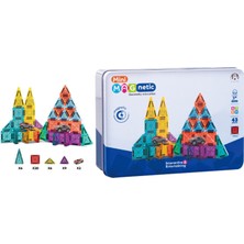 Oyuncak Vitrinim Mini Seyahat Tipi Metal Kutulu 43 Parça Magnet Oyun Seti
