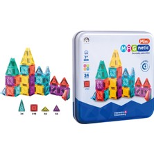 Oyuncak Vitrinim Mini Seyahat Tipi Metal Kutulu 34 Parça Magnet Oyun Seti