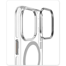 Azrlya Joko iPhone 15 Pro Kılıf Crystal Magsafe Kapak - Şeffaf