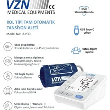 Allians Kol Tipi T Konuşan Dijital Tansiyon Aleti, Geniş Manşon ve Işıklı LCD Ekran