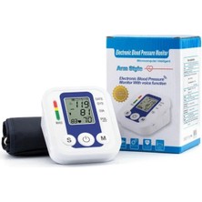 Allians Düzgün Nabız ve Tansiyon Ölçüm Cihazı, Tek Tuşla Otomatik, Geniş LCD