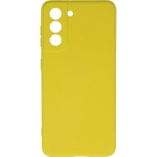 Hsc Bilişim Galaxy S21 Kılıf Nano Içi Kadife Silikon - Sarı