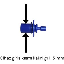 Allians Dijital Tansiyon Aleti Manşon Jak Adaptör, Mavi, 11,5 Mm, Omron M3 Uyumlu