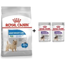 Royal Canin Light Weight Care Köpek Maması 3 kg + 2 Adet Yaş Mama Hediye