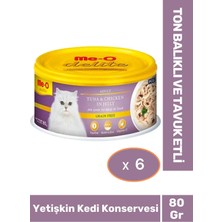 Delite Ton Balıklı ve Tavuk Etli Jelly Tahılsız Kedi Konservesi 80 gr x 6 Adet