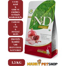 N&D Prıme Tavuk&nar Tahılsız Yavru Kedi Maması (1,5 Kg)