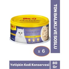 Delite Ton Balıklı ve Soslu Tahılsız Kedi Konservesi 80 gr x 6 Adet