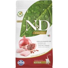 N&D Elit Nd Prime Tahılsız Tavuk ve Narlı Yavru Kedi Maması 1,5kg