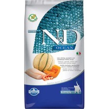 N&D Nd Ocean Morina Balıklı Balkabaklı ve Karidesli Yavru Kedi Maması 1,5kg Az Tahıllı Lezzet